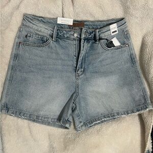 Judy Blue Light Wash High Waisted Jean Shorts